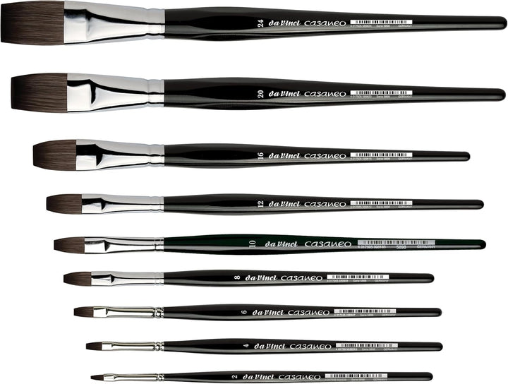 da Vinci Watercolor Serie 5898 Casaneo Pinsel, Flache Neue Wellen-Synthetik, Grösse 24 Flach 24, Fla