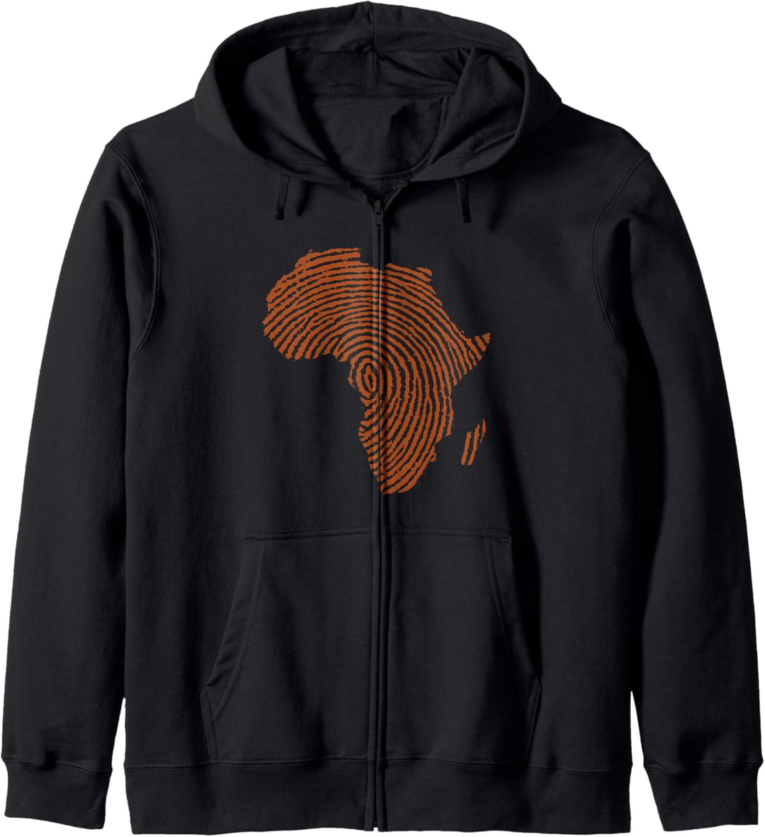 Afrika DNA Fingerabdruck Africa Stolz Druck für afrikanische Kapuzenjacke