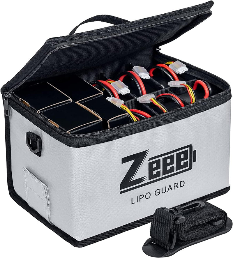 Zeee Lipo Safe Bag, Feuerfeste Lipo Bag mit grosser Kapazität zur Aufbewahrung und zum Schutz der Ba