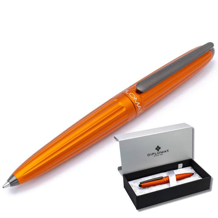 DIPLOMAT - Kugelschreiber Aero orange EasyFlow - Schick und elegant - Langlebig - 5-Jahre-Garantie -