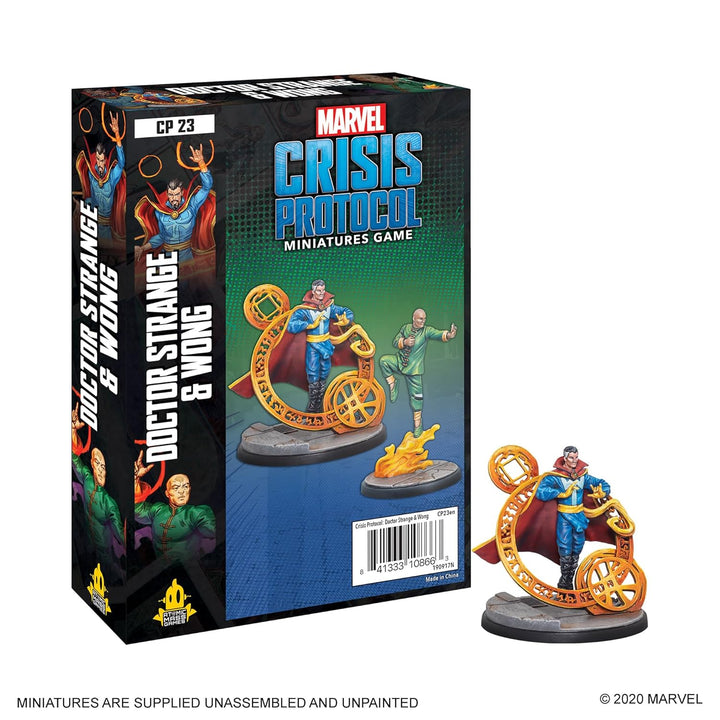 Atomic Mass Games , Marvel Crisis Protocol: Character Pack: Dr. Strange and Wong, Miniatures Game, A