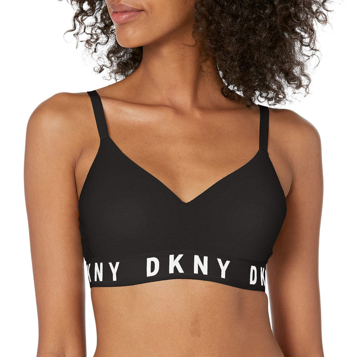 DKNY Damen Cozy Boyfriend Pushup Bügel Push-Up-BH, S