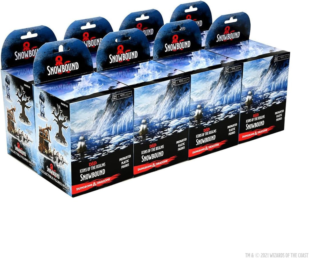 Rubie's Wizkids D&D Icons of The Realms: Snowbound Booster Brick (8) | DnD Miniaturen Halloween 32 S
