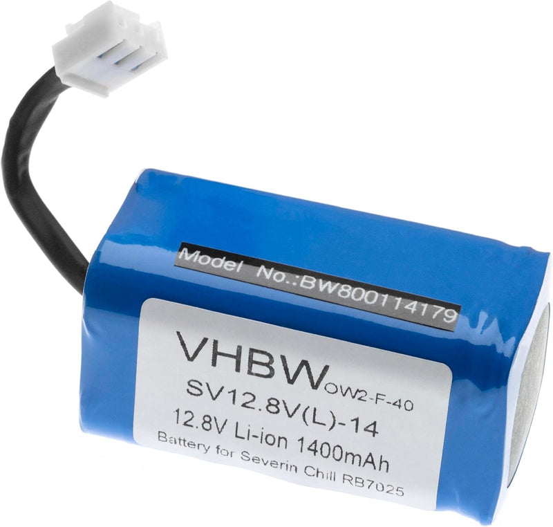 vhbw Li-Ion Akku 1400mAh (12.8V) kompatibel mit Home Cleaner Heimroboter Severin Chill RB-7025, RB70