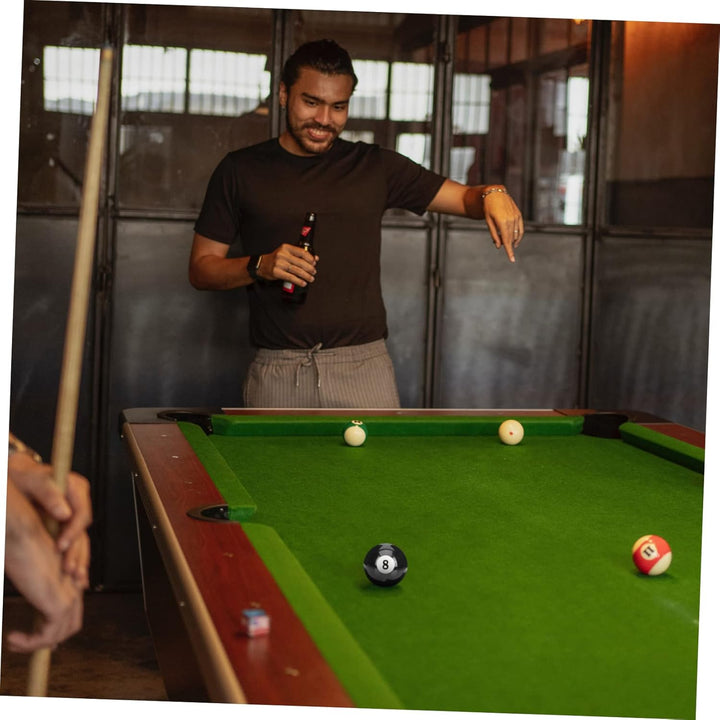 Toddmomy 4 Stück Billard Schwarz Acht-Kugel-Stossstange Billardtisch Billardtisch-Zubehör Snooker-Ku