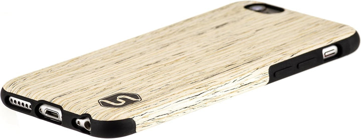 SEBASTIAN STURM Handyhülle "MAXI" | Hergestellt aus echtem Holz "White Walnut" in einer TPU-Hülle |