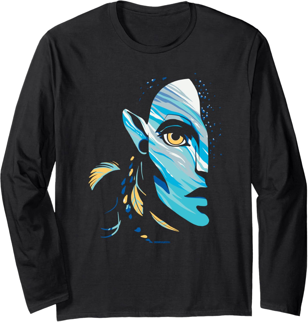 Avatar: The Way of Water Neytiri Na’vi Ocean Half Face Langarmshirt