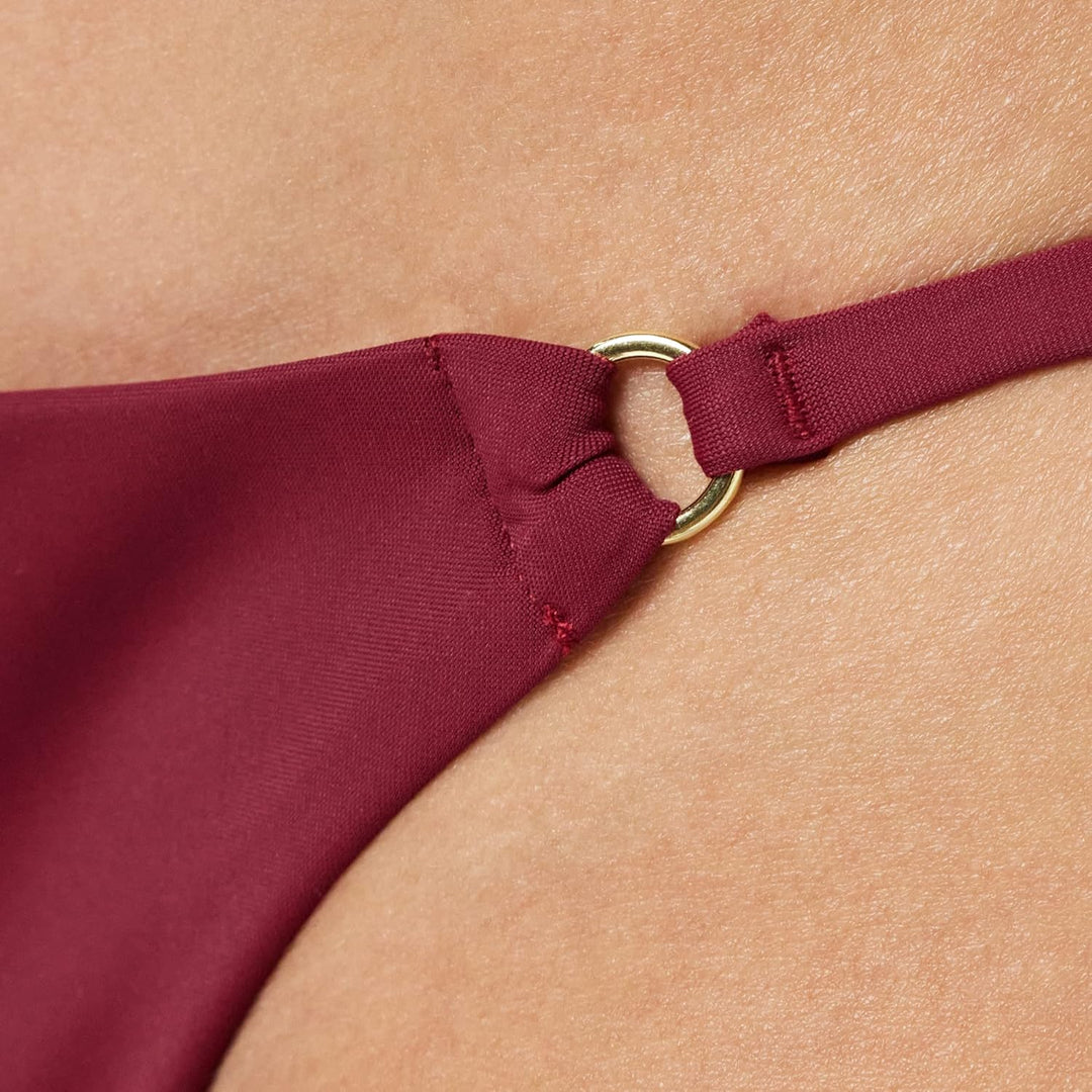 Calvin Klein Damen String Side Tie String-Seitenschnürung, L Rot (Deep Cranberry)