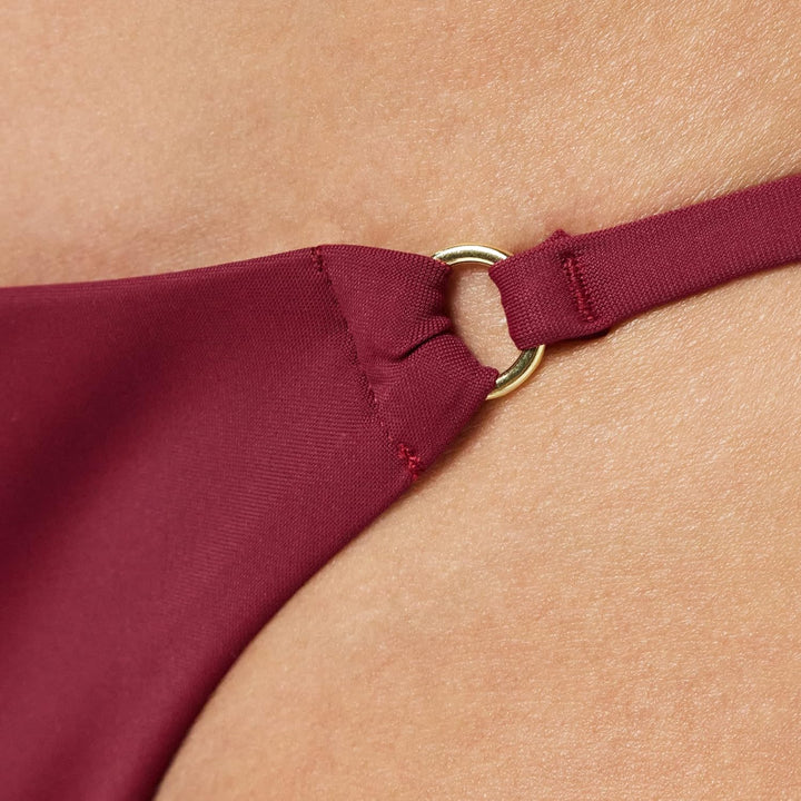 Calvin Klein Damen String Side Tie String-Seitenschnürung, L Rot (Deep Cranberry)