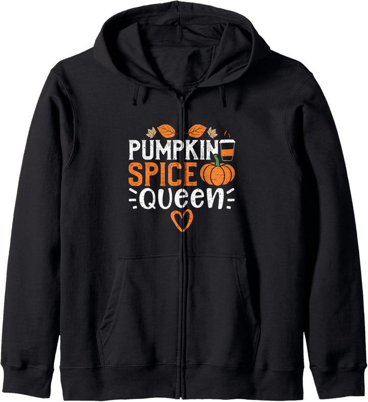Funny Kürbis: Pumpkin Spice Queen - Kürbis Kapuzenjacke