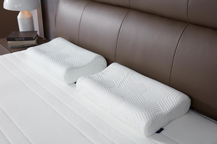 LAMB Nackenkissen Kopfkissen, Höheneinstellbares Memory Foam Nackenstützkissen Seitenschläferkissen,