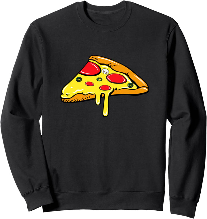 Mutter Vater Sohn Tochter Pizzastück Partnerlook Sweatshirt