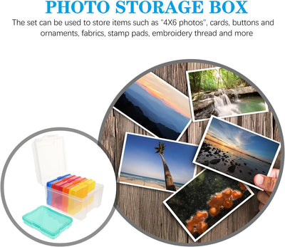 Cabilock 2Pcs Foto- Aufbewahrungsbox Foto- Organizer- Box Foto- Aufbewahrungsbox Foto- Keeper- Box F