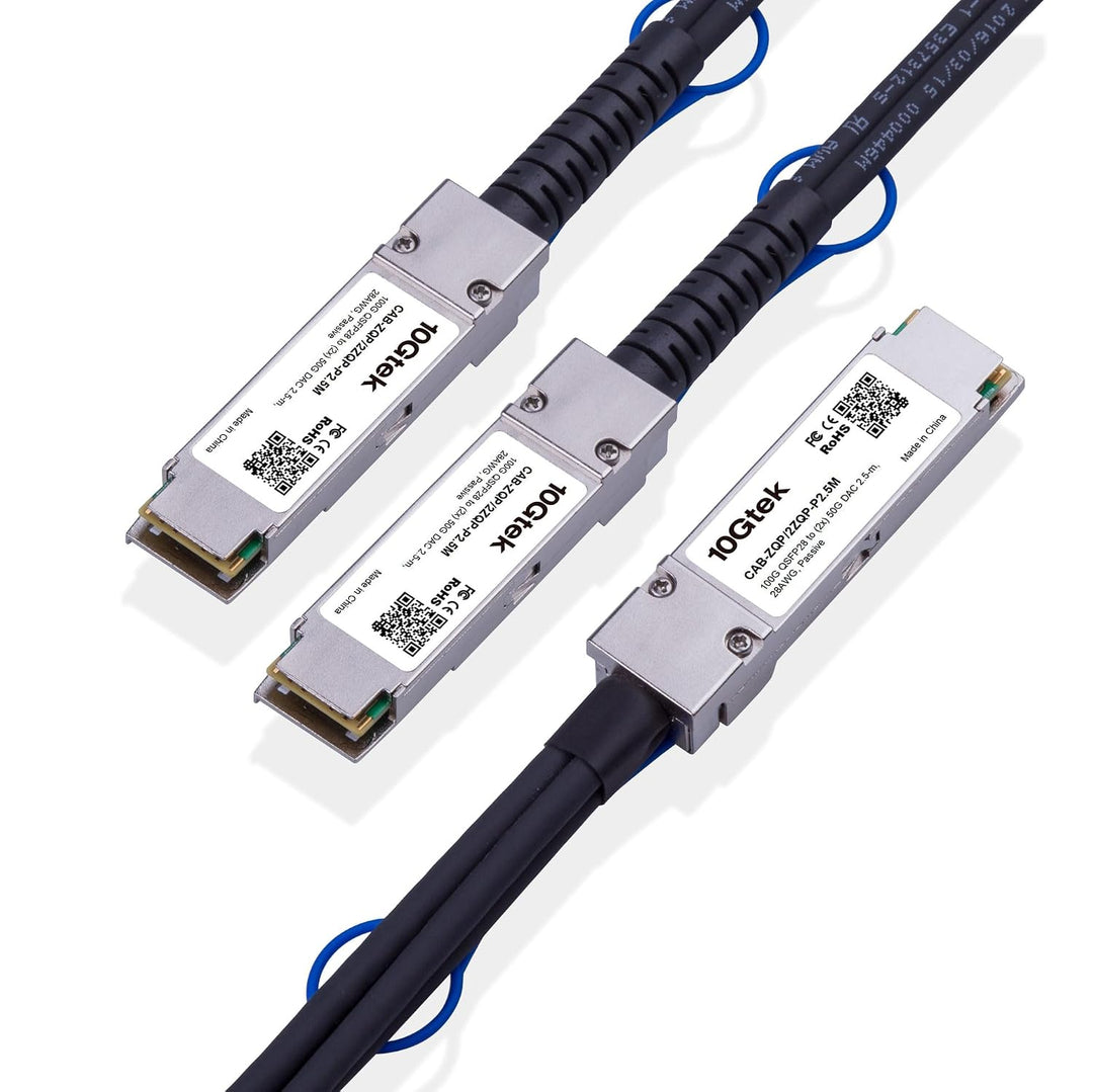 100GbE to 2x50GbE Splitter DAC, QSFP28 to 2xQSFP28 (4CHx25G to 2x2CHx25G), for Mellanox MCP7H00-G02A