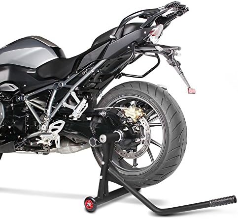 ConStands - Motorrad Montageständer für BMW R NineT Racer 17-20 Schwarz Matt Hinterrad Single Racing