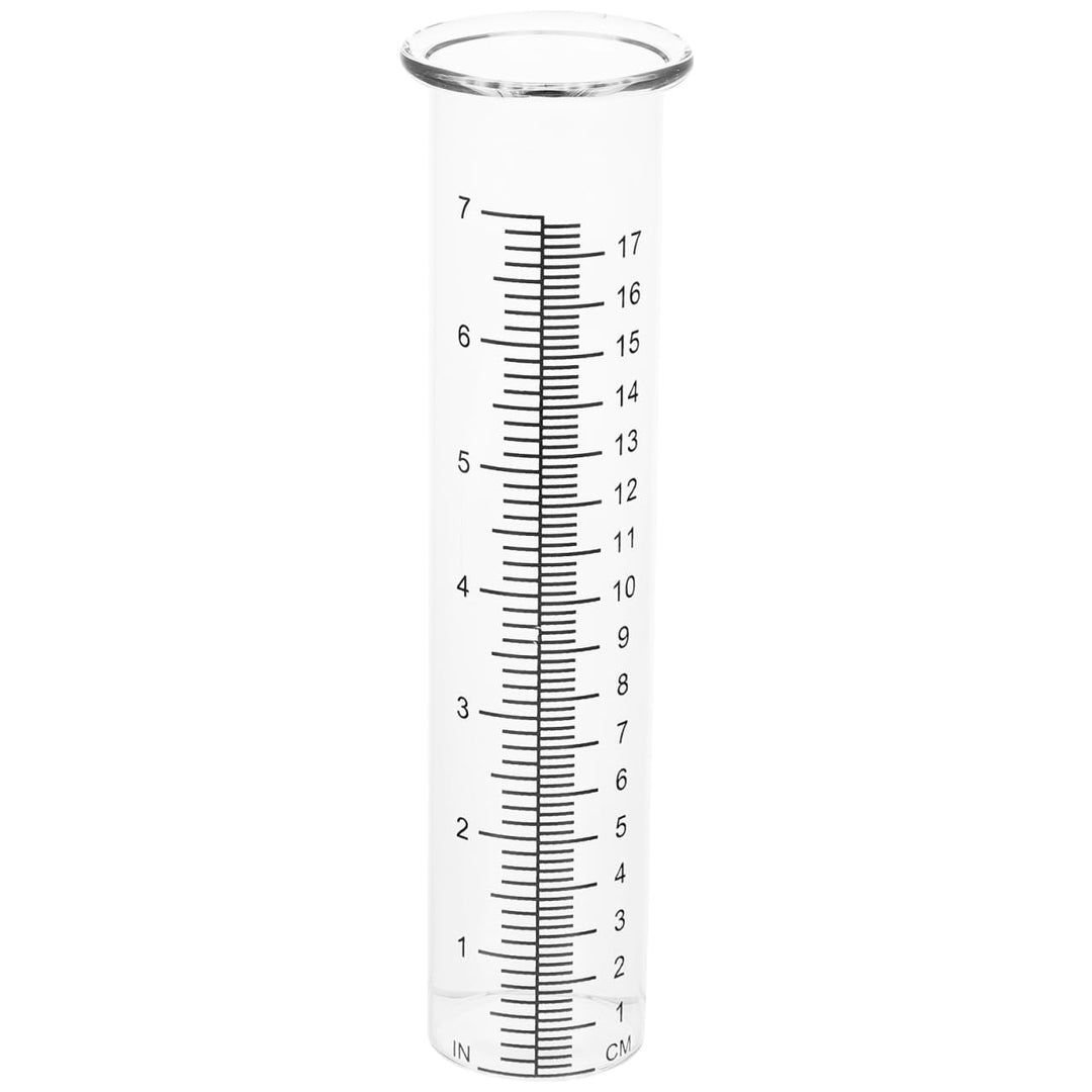 BESPORTBLE 2 Pcs Regenmesser Ersatzglas 5cm - Borosilikatglas Niederschlagsmesser für Garten - Ersat