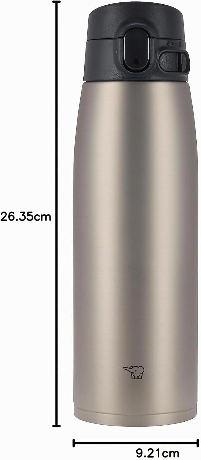 Zojirushi SM-VS83XA Vakuumflasche, 800 ml, Edelstahl 28-Ounce Rostfrei, 28-Ounce Rostfrei