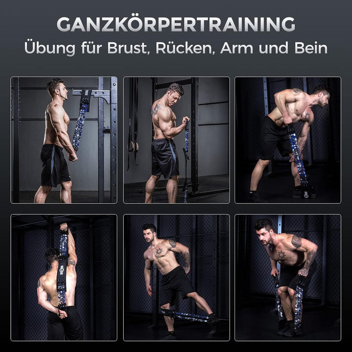 INNSTAR Tragbares Bankdrücken Widerstandsbänder, Verstellbare Bench Press Bands mit 91cm Fitness Sta