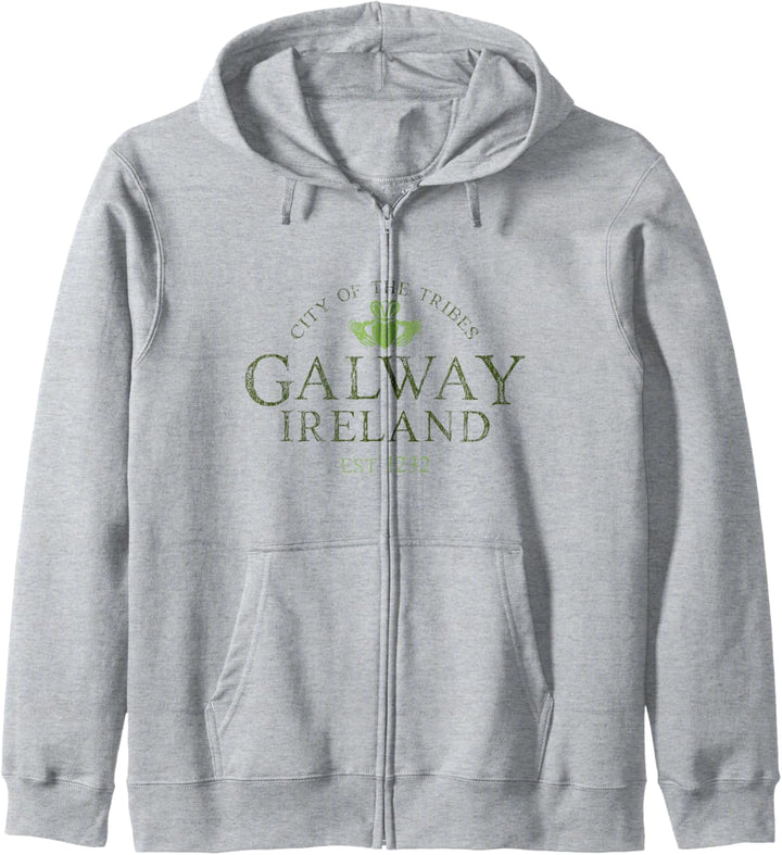 Vintage Irish Souvenir Gifts: Claddagh Galway Ireland Kapuzenjacke