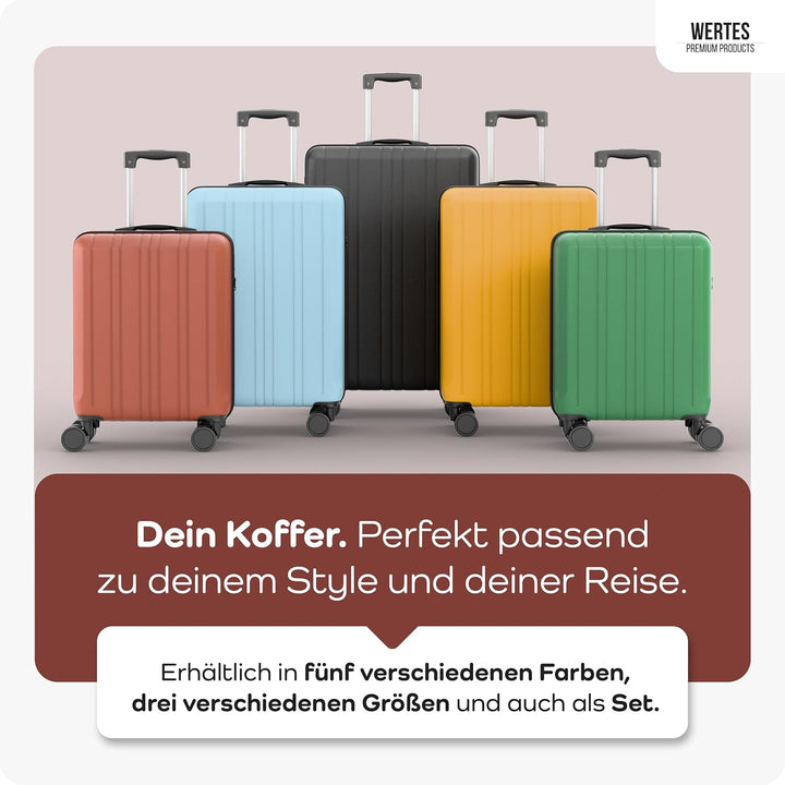 Handgepäck Koffer 55x40x20cm - 36L - TSA Schloss - Kabinenkoffer mit Dopperollen, Reisekoffer, Handg