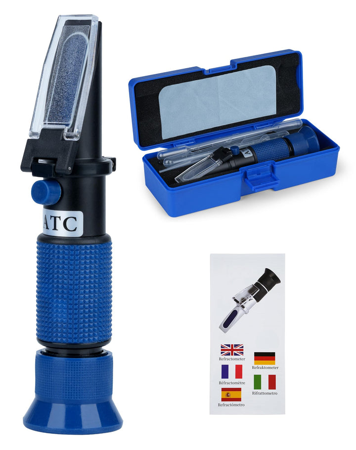 4-in-1 Frostschutz Refraktometer Frostschutzprüfer kühlmittel Tester für Ethylenglykol(G11,G12), Pro