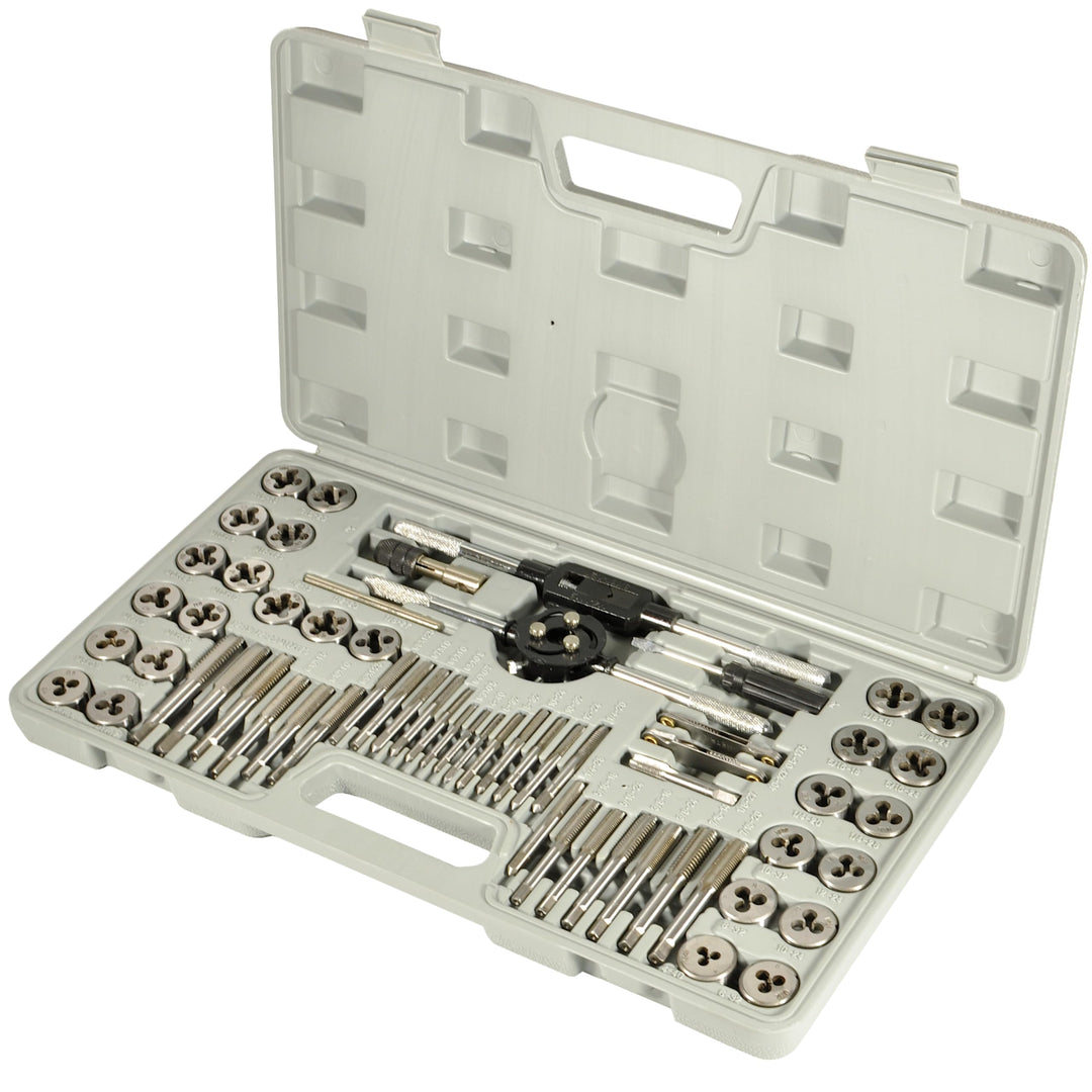 Gewindeschneider Set | 60 teilig | metrisch | Zoll | Komplettset | UNC-Grobgewinde | UNF-Feingewinde