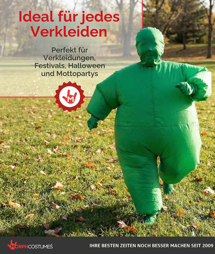 Morph Grünes Aufblasbares Kostüm für Kinder, Megamorph - Einheitsgrösse Grün Kinder, Grün Kinder