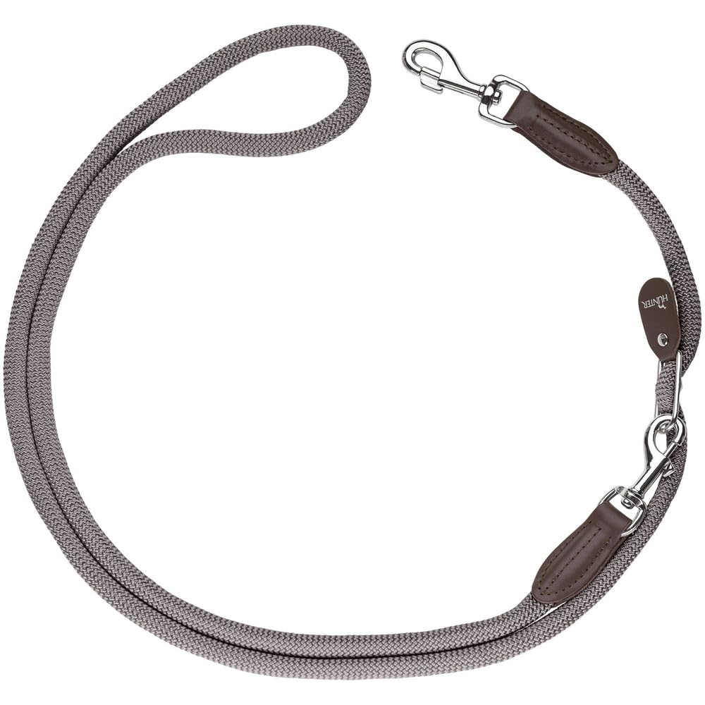 HUNTER FREESTYLE Vario-Leine für Hunde, robust, wetterfest, 1,0 x 260 cm, grau grau 1,0 x 260 cm, gr