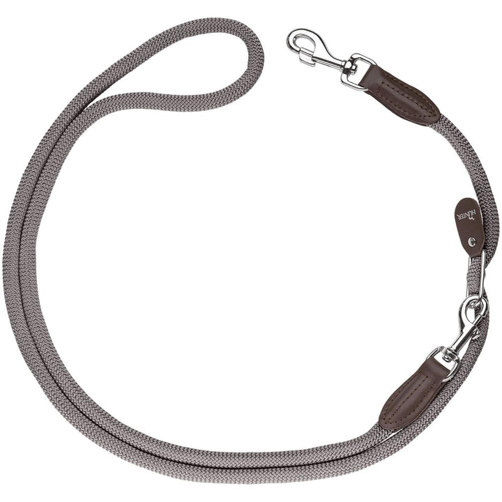 HUNTER FREESTYLE Vario-Leine für Hunde, robust, wetterfest, 1,0 x 260 cm, grau grau 1,0 x 260 cm, gr