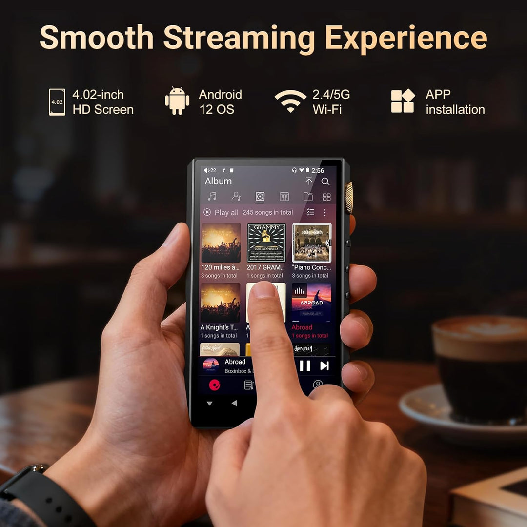 160GB Hi-Res Audio Player, Oilsky HiFi MP3 Player Bluetooth und WiFi, 4,02" Digitaler DSD512 Verlust