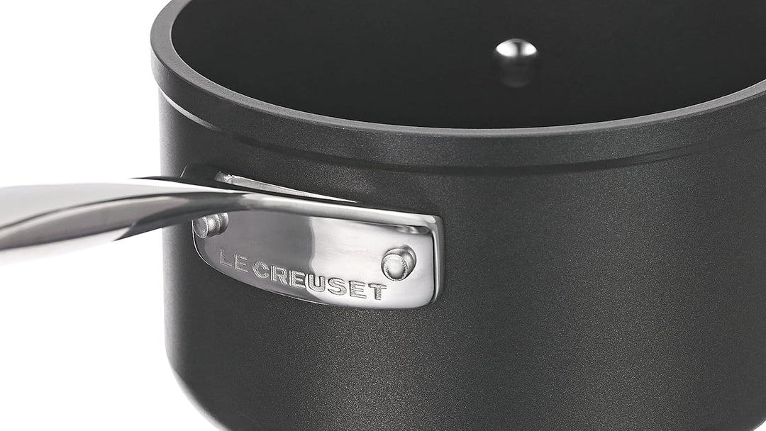 Le Creuset Aluminium-Antihaft Profitopf, Ø 16 cm, Für alle Herdarten inkl. Induktion geeignet, Anthr