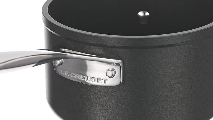 Le Creuset Aluminium-Antihaft Profitopf, Ø 16 cm, Für alle Herdarten inkl. Induktion geeignet, Anthr