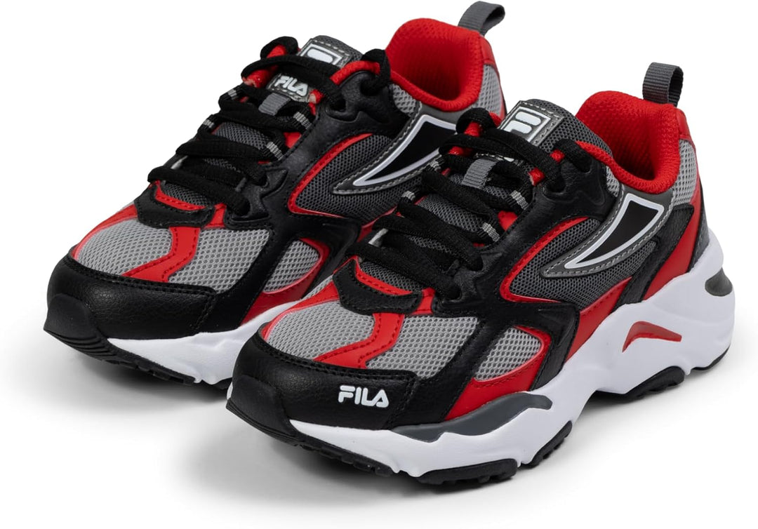FILA Unisex Kinder Cr-cw02 Ray Tracer KidsSneaker 35 EU Black Fila Red, 35 EU Black Fila Red