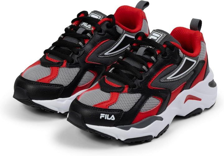 FILA Unisex Kinder Cr-cw02 Ray Tracer KidsSneaker 35 EU Black Fila Red, 35 EU Black Fila Red