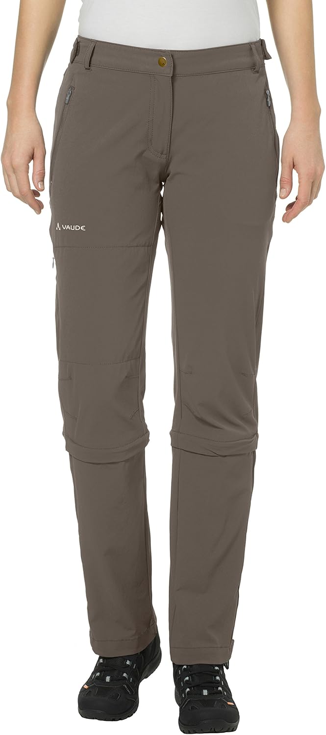 VAUDE Damen Women's Farley Stretch Capri T-Zip Ii Hose, coconut, 42-Long