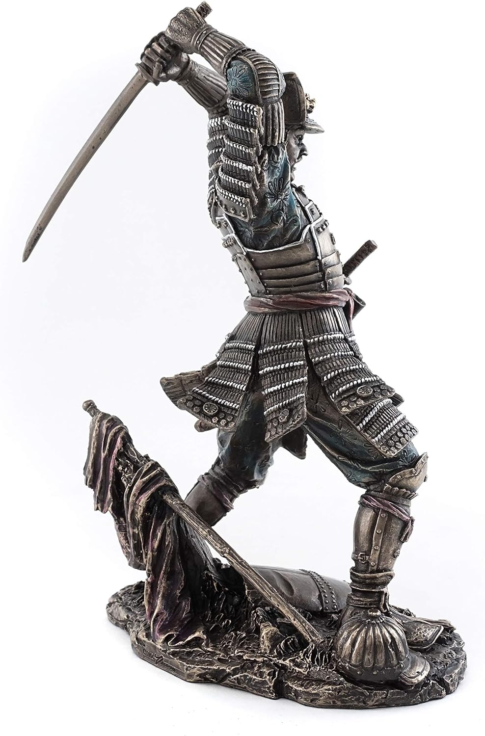 Veronese Samurai-Krieger in der Schlacht, japanische Statue, Figur