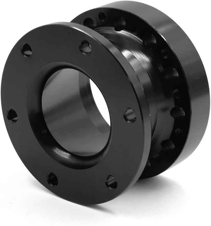 sourcing map Lenkradnabenadapter Abstandshalter Aluminiumlegierung für Auto 51mm Schwarz de