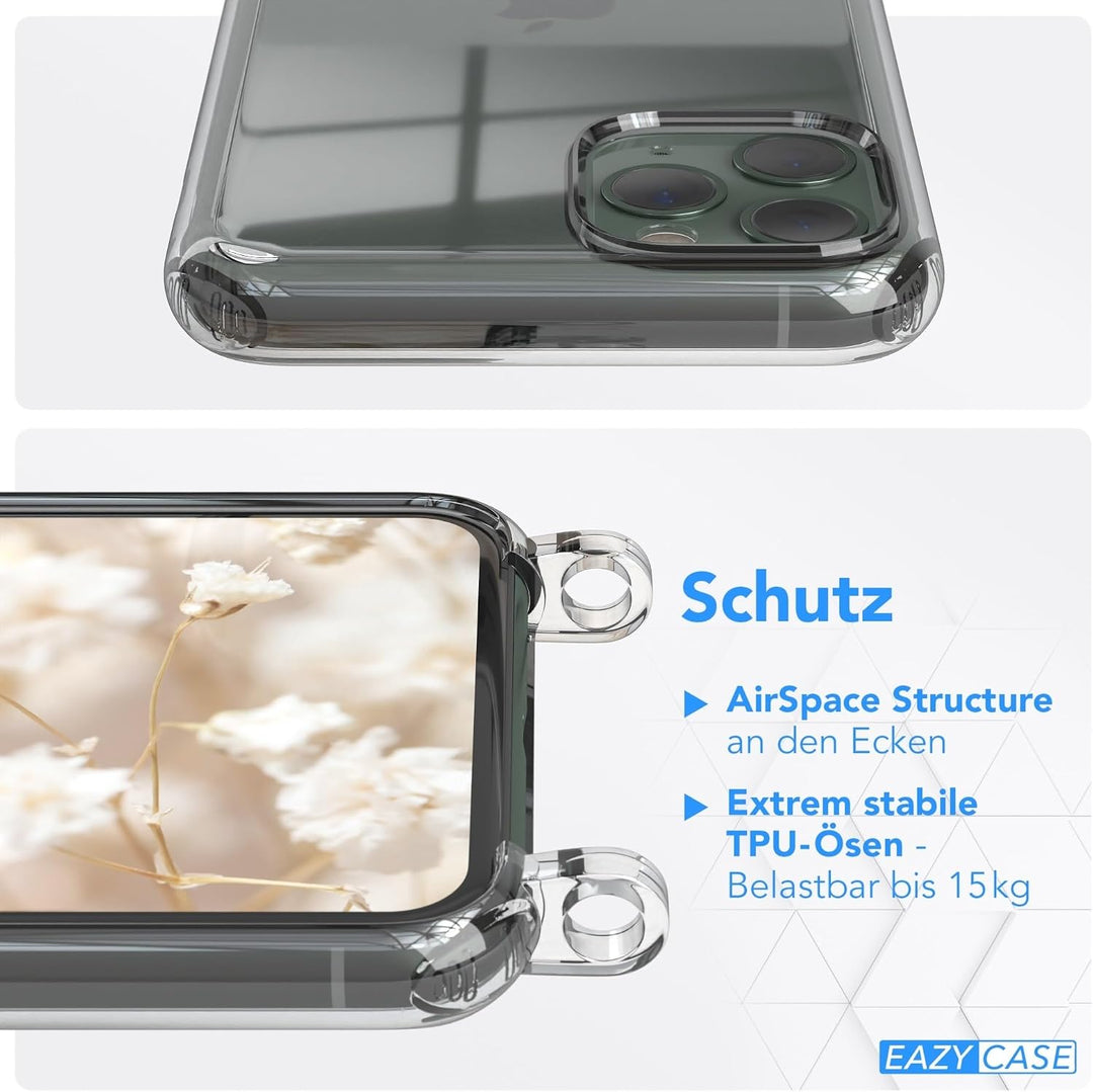 EAZY CASE Handykette - Verstellbares Taschenband kompatibel mit iPhone 11 Pro, Schulterriemen, Handy