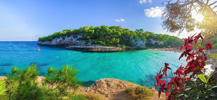 adrium AluVerbund-Bild 70 x 30 cm: Blick auf Cala Llombards, Insel Mallorca, Spanien (150503491) Alu