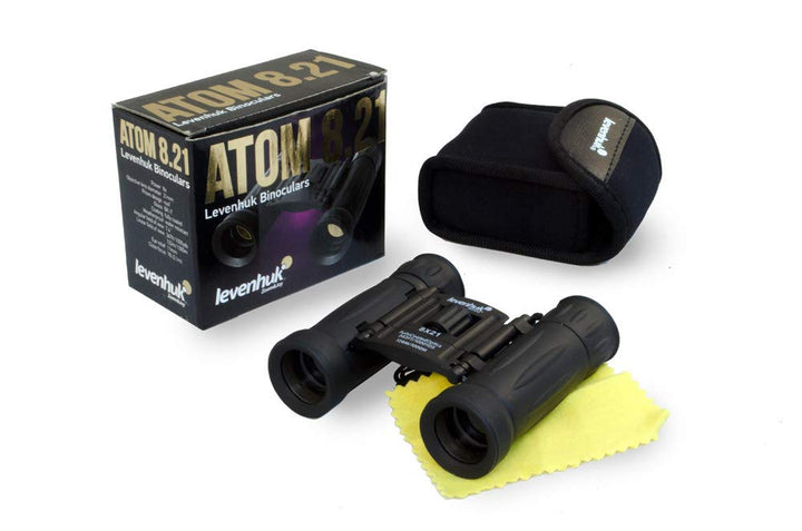 Levenhuk Atom 8x21 Ultrakompaktes Fernglas mit Vollvergüteter BK-7 Glasoptik für Naturgetreue Bilder