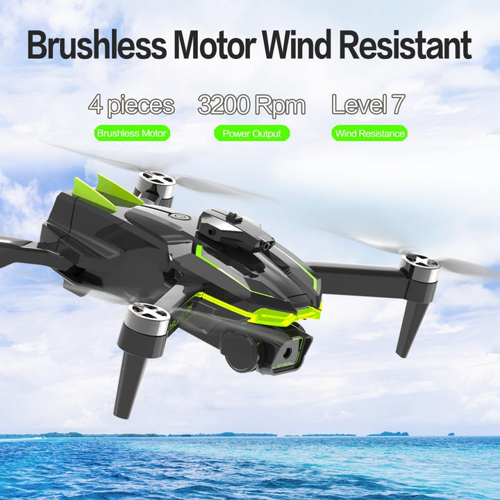 Drohne mit Kamera 4K für Kinder und Erwachsene mit Bürstenlose Motor, Faltbar Quadcopter mit WiFi Üb