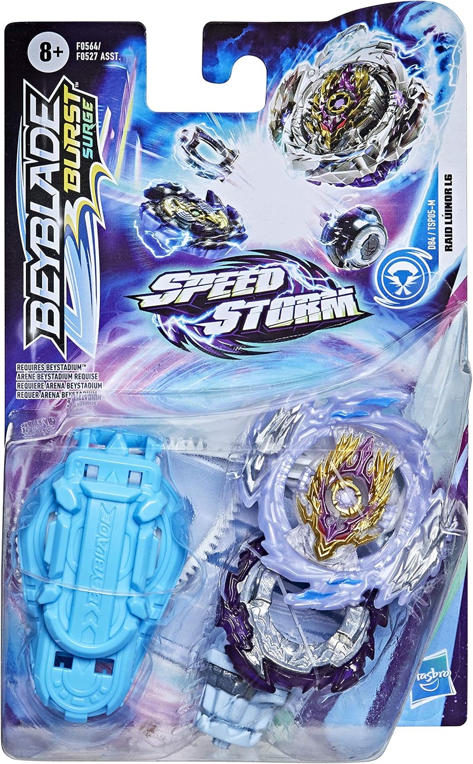 Hasbro Beyblade Burst Surge Speedstorm Raid Luinor L6 Kreisel Starter Pack – Battle Kreisel mit Star