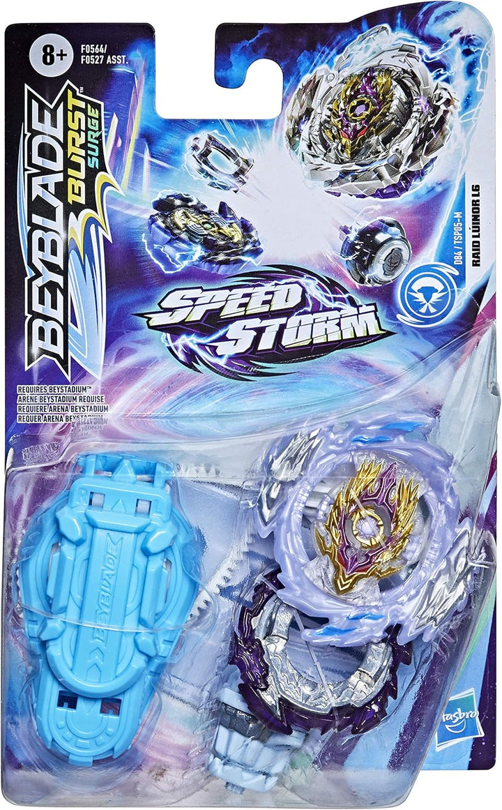Hasbro Beyblade Burst Surge Speedstorm Raid Luinor L6 Kreisel Starter Pack – Battle Kreisel mit Star