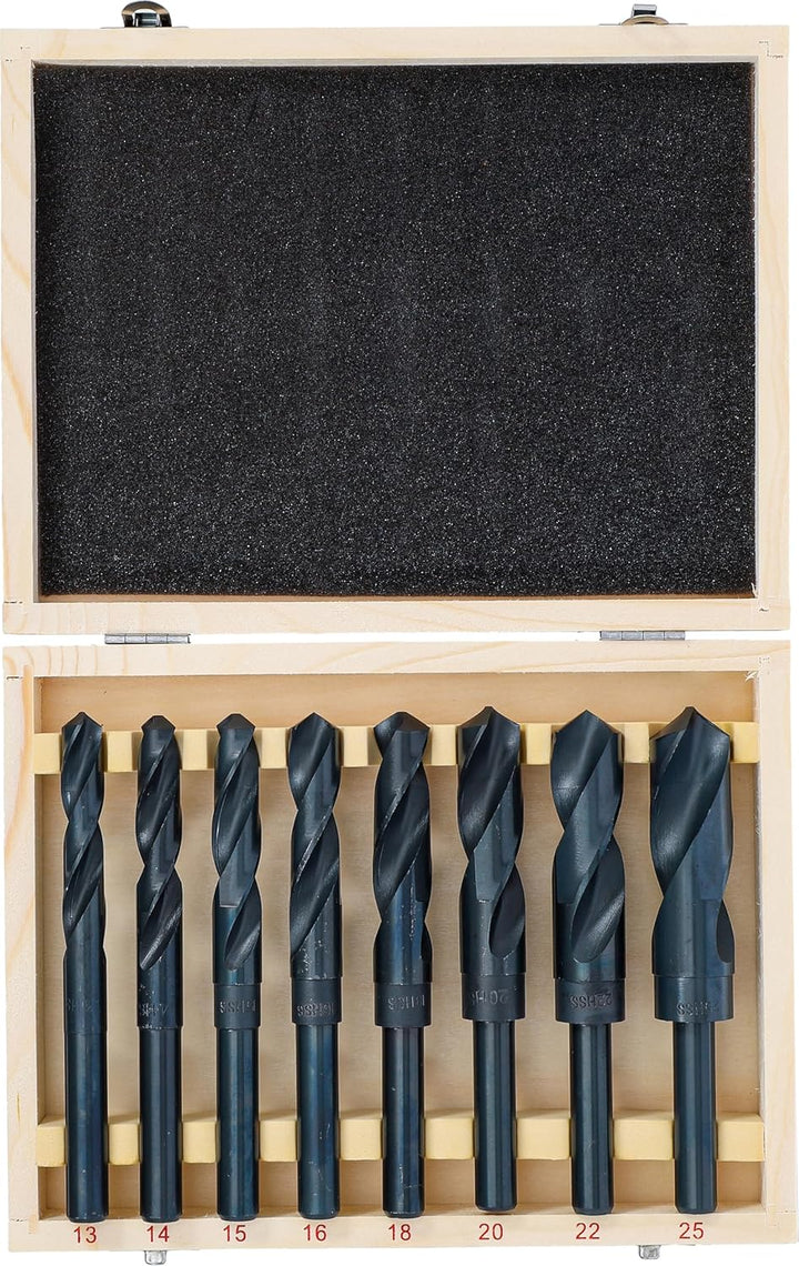 BGS 2019 | HSS-Bohrer-Satz | 8-tlg. | 13 - 25 mm | XXL | 13 mm Schaft für alle
