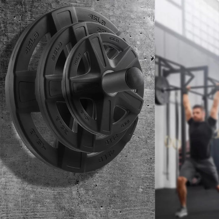 2 Stück Hantelscheibenständer, 50MM Hantelscheiben Halterung wandmontiert Wall Mounted Weight Plate