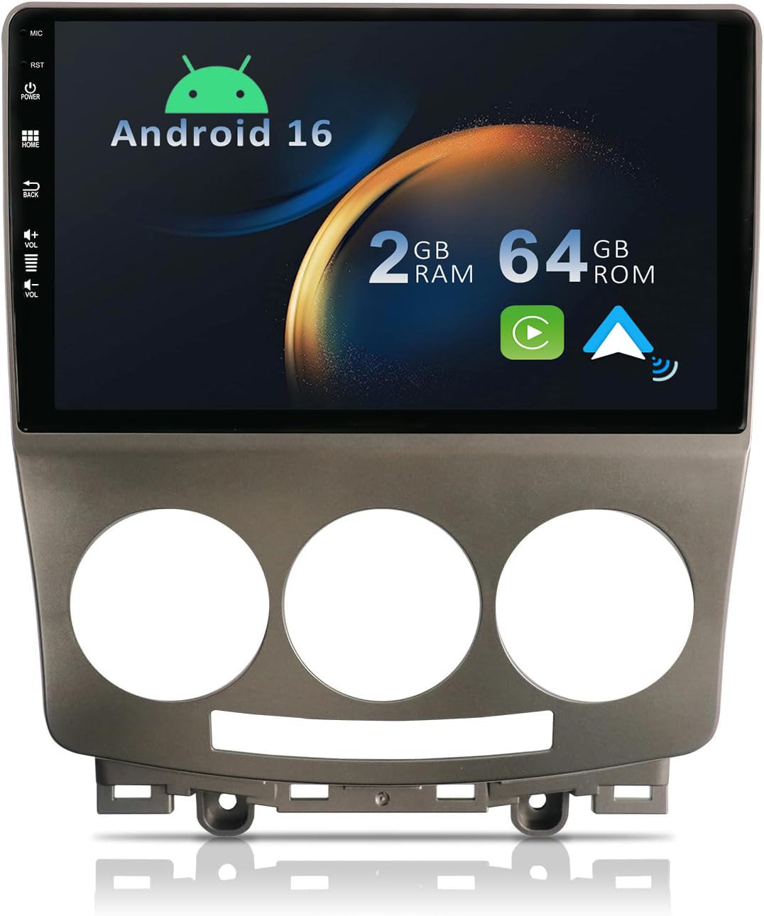 YUNTX Android 13 Radio mit navi für Mazda 5 (2005-2010): [Eingebautes CarPlay/Android Auto/GPS]-DAB/