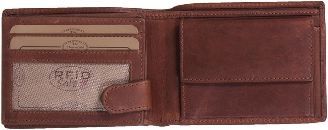 The Chesterfield Brand Leder Portemonnaie Cognac Marvin RFID Safe