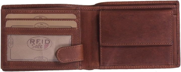 The Chesterfield Brand Leder Portemonnaie Cognac Marvin RFID Safe