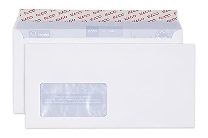 ELCO 38779 Proclima Box mit Deckel und 500 Briefumschläge/Versandtasche, Haftklebeverschluss, 100g,