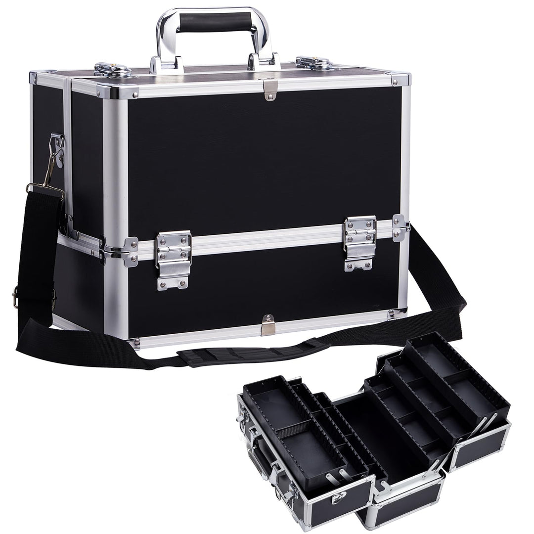 Kosmetikkoffer Schminkkoffer, Kosmetik Make up Organizer Koffer Make-up Aufbewahrung friseurkoffer M